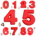 Set Numeri da 10 Pollici 0-9 (6 e 9 uguali)