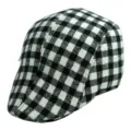 One Size / Bright Square Plaid Black and White