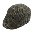 One Size / New Double-Spliced Line Plaid Orange Gray Black