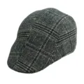 One Size / New Double-Spliced Line Plaid Black and White