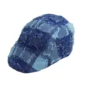 One Size / Broken Line Plaid Blue