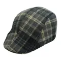 One Size / Small Plaid Gray Cyan