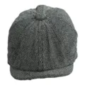 One Size / British Newsboy Cap Black and White