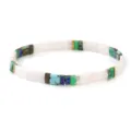 White Green Purple Metal Mix