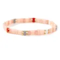 Pink Gold Grey Spacer Beaded