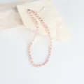 37cm+3cm Verlängerung / Lila Perle Halskette