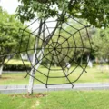 Telaraña redonda negra de 1,5 m