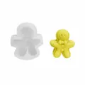 8# Smiley Gingerbread Man / White