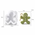 7# Cane Gingerbread Man / White