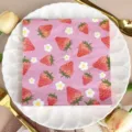 Pink Base Strawberry Small Flowers (1121) / Pack of 20