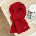 Écharpe à Plaque Métallique Rouge