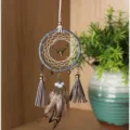 Gray Tassel Leopard Print Feather(9127G) / Gray