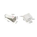 Square Head Clip + Square Card Slot / White