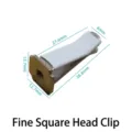 Thin Square Head Clip Without Card Slot / White