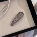 approx 7cm / Grey Rhinestone BB Clip
