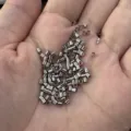 2.0mm / 1g Circa 58pz / Rame placcato oro bianco
