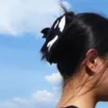 Black and White Orca Hair Claw (H1086) / Black and White