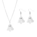 White Ghost Set (Necklace + Earrings)