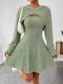 S / Top y Pantalón / Verde claro