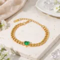 Gold / Green Heart Zirconia