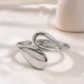 Style fermoir goutte d'eau ajouré (As0014)