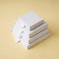 6x6x1.7cm (with sponge) / Pearl White