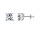 Plata 925 / 4.5mm (0.4ct+0.4ct) / Oro blanco