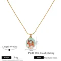 One/Oval Elk Gift Pendant Necklace
