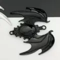 Small Bat Wing With Stone (2 Small) / Black