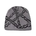 Einheitsgröße / Jacquard Kette - Grau
