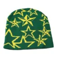 One Size / Green and Yellow Star Pattern