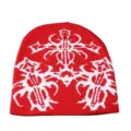 Einheitsgröße / Jacquard Totem - Rot
