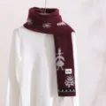 Nomadenstijl Sjaal-Jujube Rood / 180x23cm