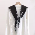 Connected Hat Style (1) / Black with White Edge