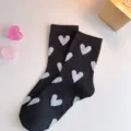 One Size / Black With White Heart