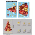 Christmas Tree Snowflake Style (BQ897) / 2 Pieces/Pack