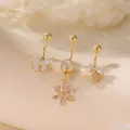 Tema Floreale Farfalla / 3 Pezzi/Confezione / Oro