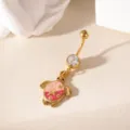 Stile Tartaruga Marina (26WC002) / Guscio Oro-Rosso