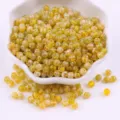 4mm 10g Bag Approx 100 Beads / CBY02 Transparent Yellow