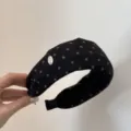 Estilo de Lunares (Etiqueta Plateada) / 7cm / Negro