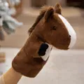 Donkerbruin Paard Nertsenfluweel