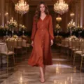 S / Dresses / Red Brown