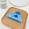 Geodreieck Haarklammer / 10cm / Meerblau Geodreieck
