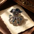 Piraten-Oktopus-Brosche