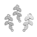 Stile Foglia (569) / 12X28mm / Colore acciaio