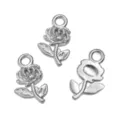Stile Rosa (585) / 11X20mm / Colore acciaio