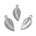 Stile Foglia (613) / 10X24mm / Colore acciaio