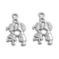 Kissing Boy and Girl (589) / 1 Piece (16x27mm) / Steel