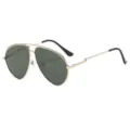 Monture Or Verres Vert Foncé