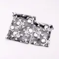 Black Silver Stamped Skull